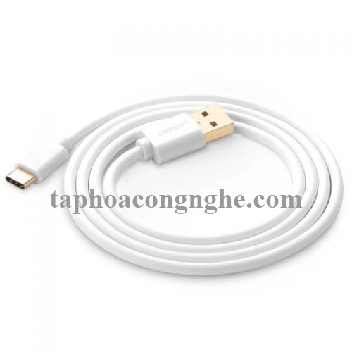 Ugreen 30164 0.5M màu Trắng Dây USB 2.0 sang Type-C truyền dữ liệu và sạc US141 30030164